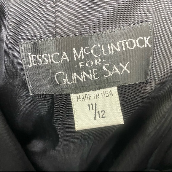 Vintage 90s Jessica McClintock for Gunne Sax Strapless Evening Dress - Picture 5 of 5